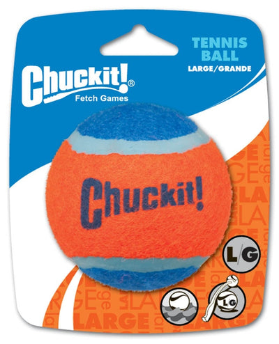Chuckit! Tennis Ball Dog Toy Blue/Orange Large 1 ct