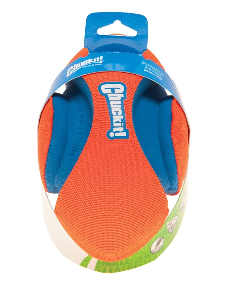 Chuckit! Fumble Fetch Dog Toy Blue/Orange Small