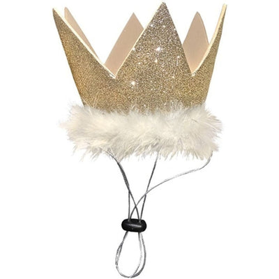 Huxley & Kent Party Crown for Dogs & Cats - Gold, Small