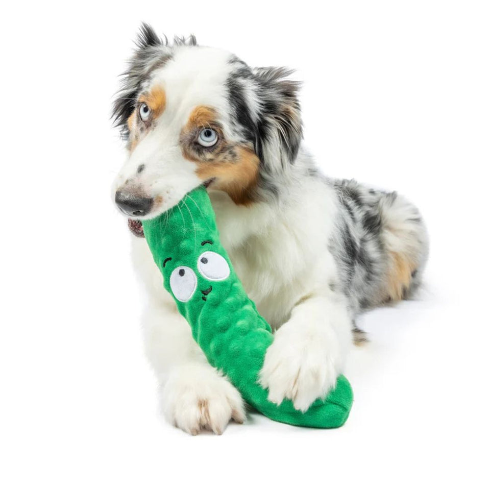 H&K Fetchies D Dell Pickle Small Plush Squeak Crinkle