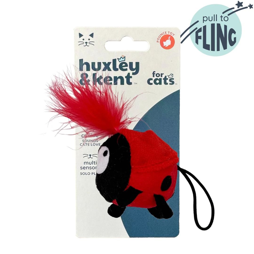 H&K C Flinger Ladybug Organic Catnip Plush Crinkle - Pets Perfect