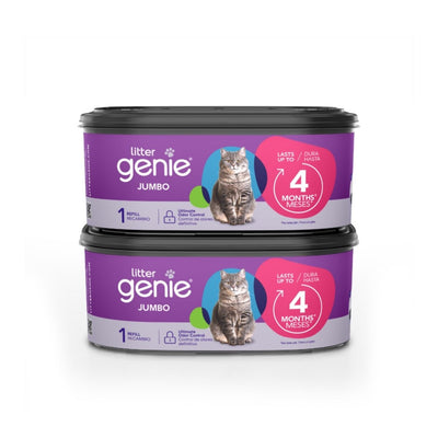 Litter Genie Plus Cat Litter Pail Disposal System Refill Jumbo, 2 ct