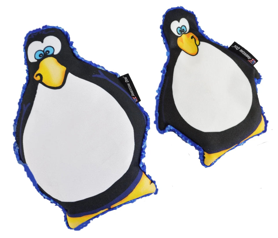 Arty Arctic Penguin Dog Toy - Crinkle Toy That Floats, No Squeaker - Pets Perfect