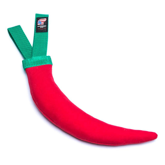 Chile Pepper Dog Toy - 14" Floating Squeaky Plush for Large Dogs.