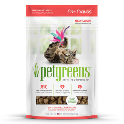 Pet Greens Cat Craves Semi-Moist Cat Soft Treat Salmon 3 oz