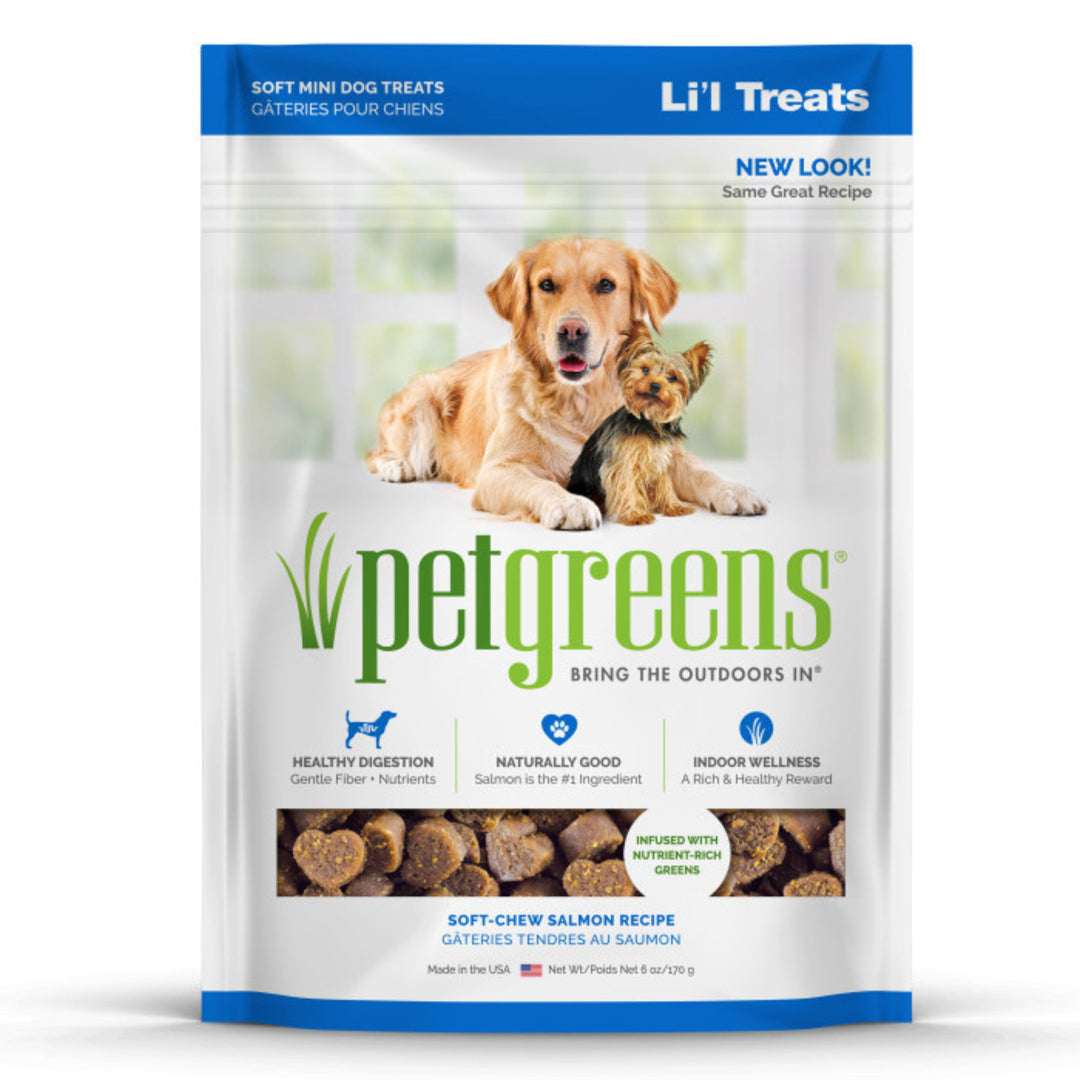 Pet Greens Li'l Treats Soft Mini Dog Treats Salmon 6 oz