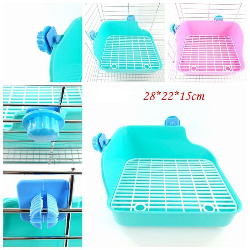 Square Lace Pet Toilet For Rabbits, Chinchillas, And Guinea Pigs - Pets Perfect
