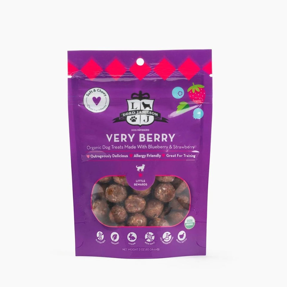 Lord Jameson Little Rewards Very Berry Dog Treats Small Breed, 3 oz