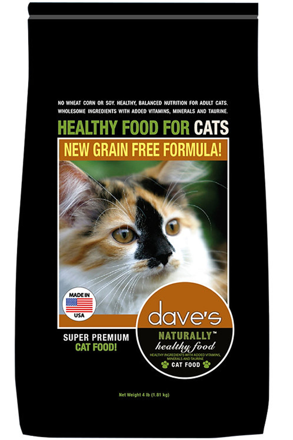 Daves Pet Food Naturally Healthy Adult Dry Cat Food, 4 lb