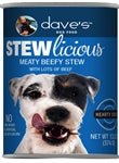 Dave's Pet Food Stewlicious Meaty Beefy Stew Wet Dog Food 13.2oz - Pets Perfect