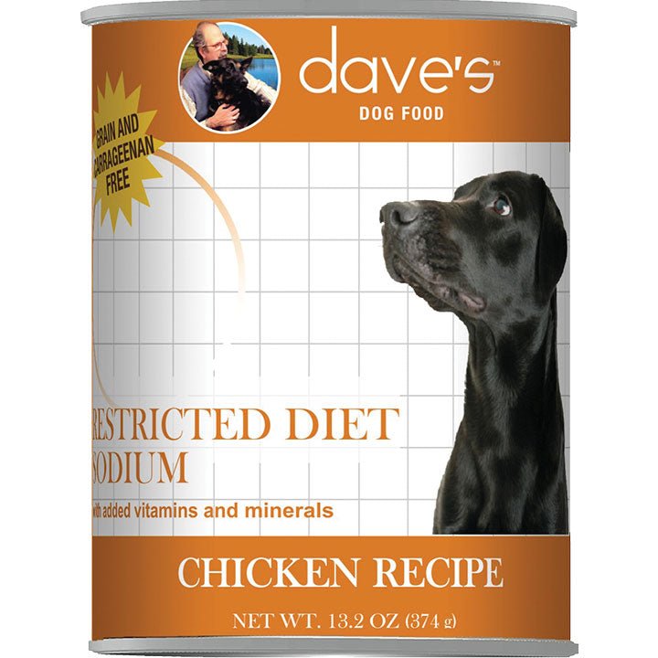 Dave's Dog Restricted Diet Low Sodium Chicken 13oz (Case of 12) - Pets Perfect