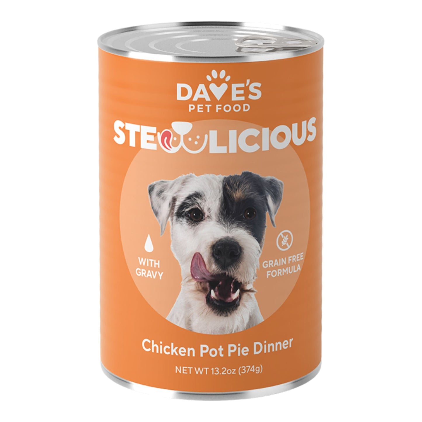 Dave's Dog Stewlicious Chicken Pot Pie Dinner - 13.2 oz. 12 ct