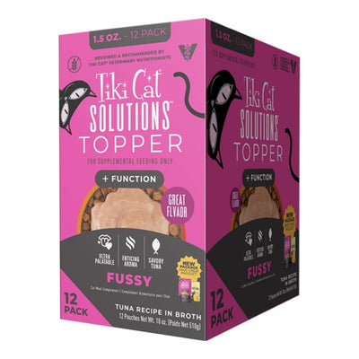 Tiki Pet Cat Solutions Topper Fussy 1.5 oz. 12 ct