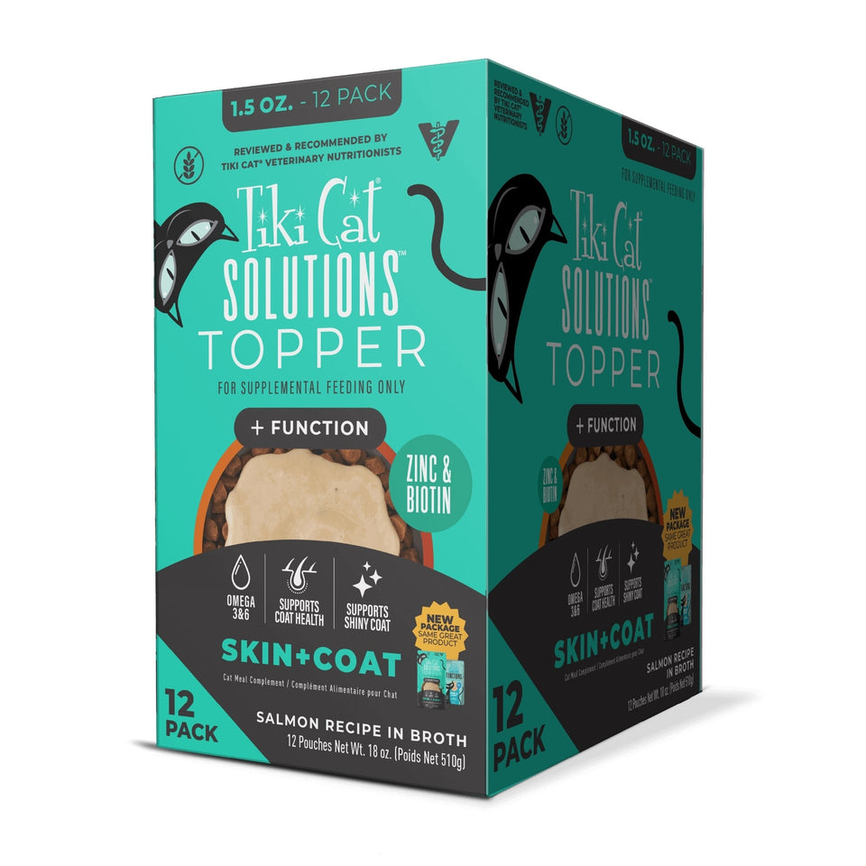 Tiki Pet Cat Solutions Topper Skin & Coat 1.5oz. (Case of 12)