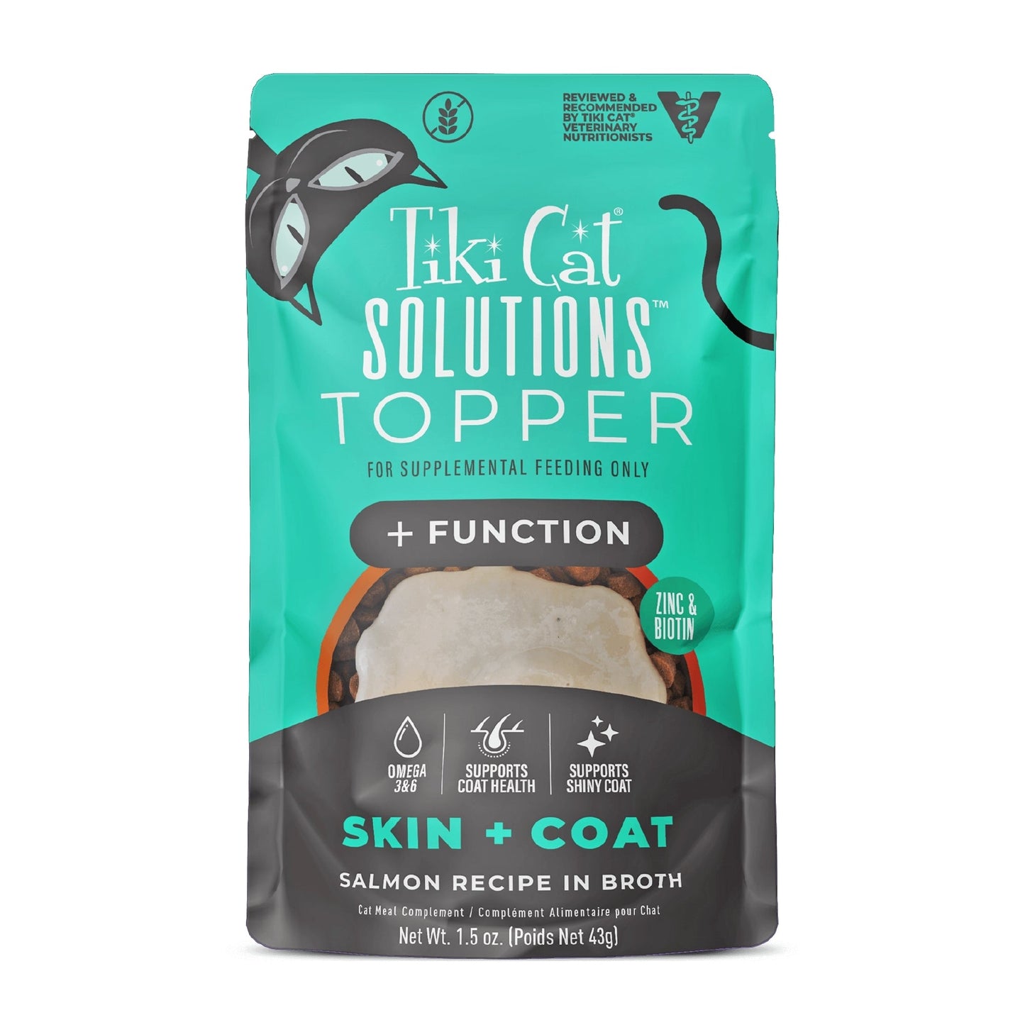 Tiki Pet Cat Solutions Topper Skin & Coat 1.5 oz. 12 ct, view 6