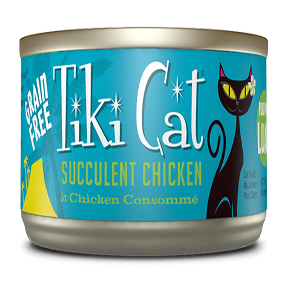 Tiki Pets Cat Luau Puka Succulent Chicken 2.8 oz. 12 ct