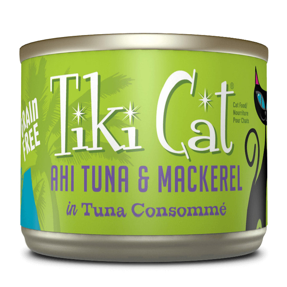 Tiki Pets Cat Luau Papeeko Ahi Tuna Mackerel 6 oz. 8 ct