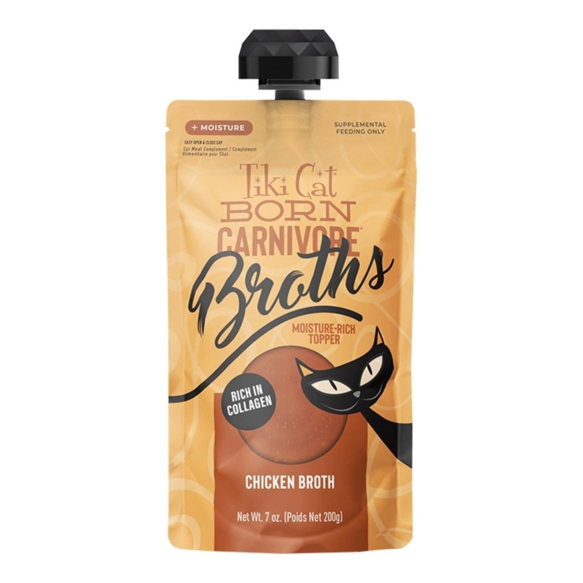 Tiki Pets Cat Broths Chicken 7oz. Pouch - 6 Pack - Pets Perfect