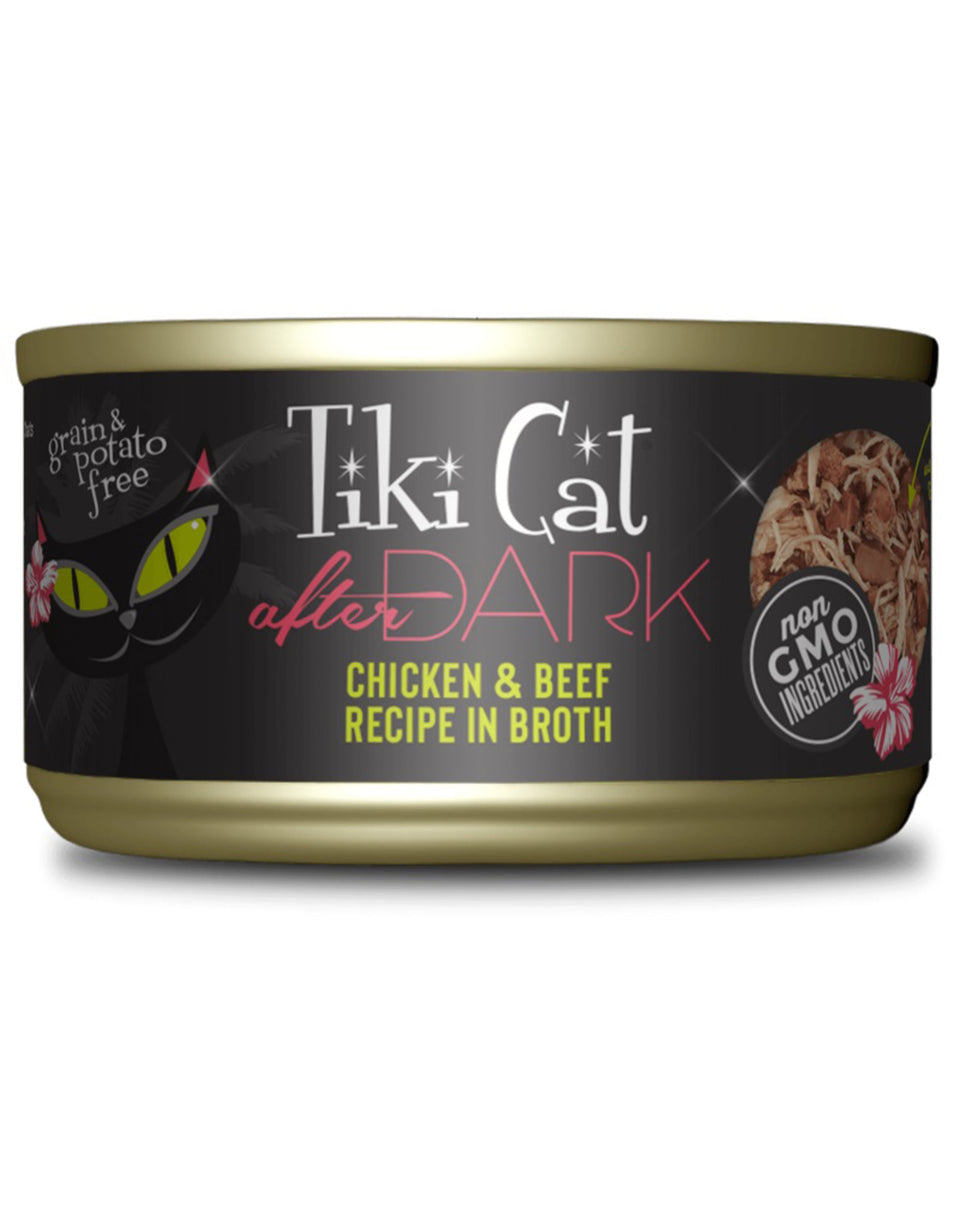Tiki Pets Cat After Dark Chicken Beef 2.8 oz. 12 ct