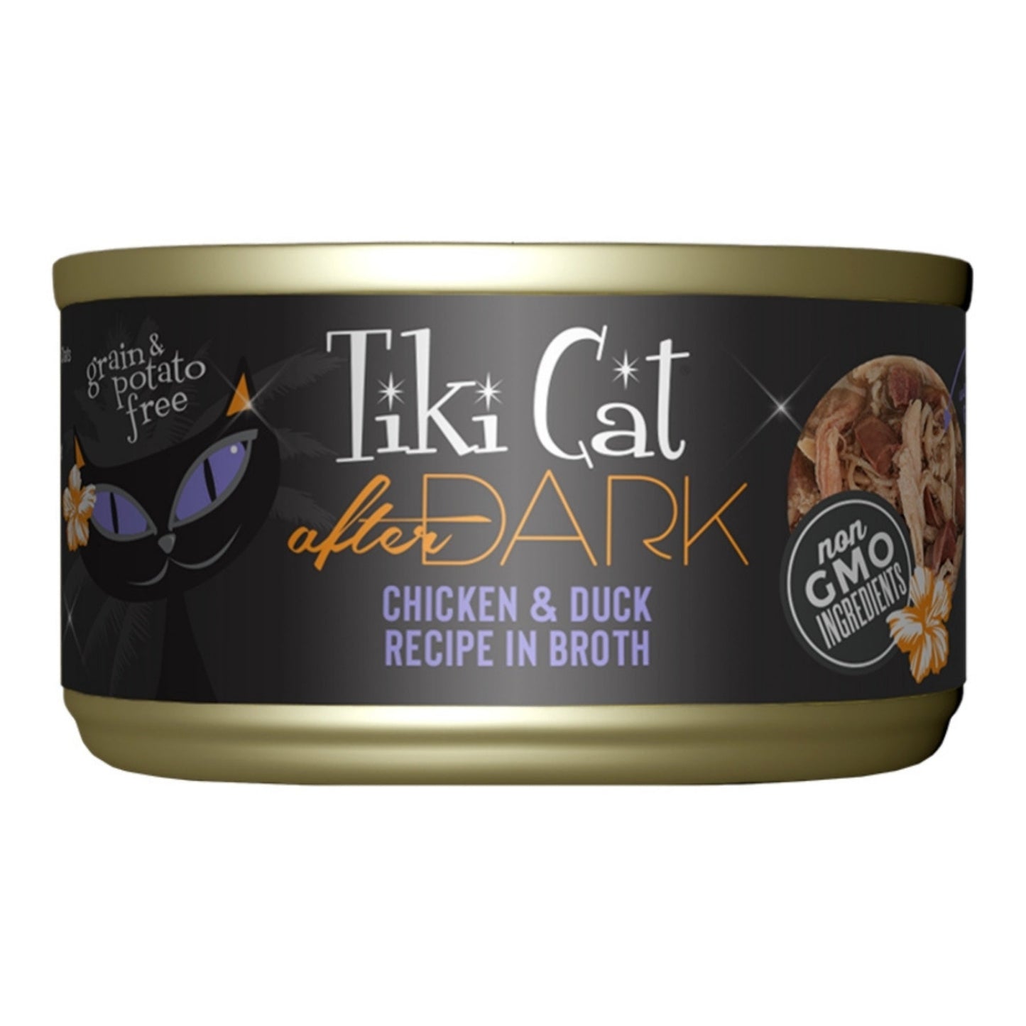 Tiki Pets Cat After Dark Chicken and Duck, 2.8 oz 12 ct