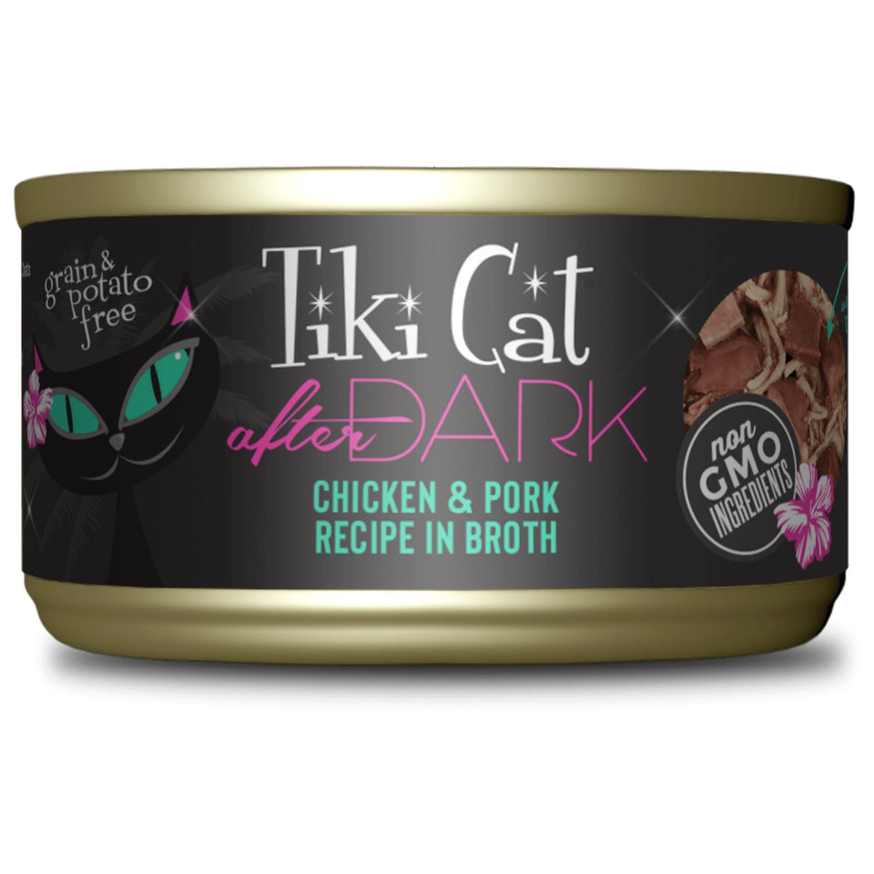 Tiki Pets Cat After Dark Chicken and Pork 2.8 oz. 12 ct