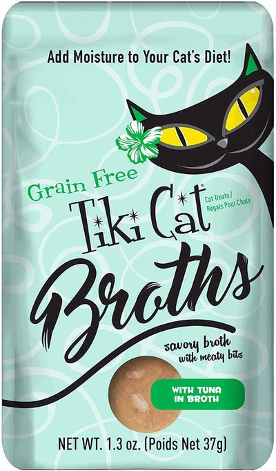 Tiki Pets Cat Broth Tuna 1.3 oz. Pouch 12 ct