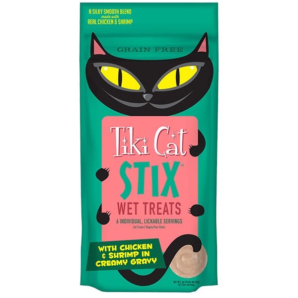 Tiki Pet Cat Stix Mousse Chicken and Shrimp 3oz. (Case of 12) - Pets Perfect