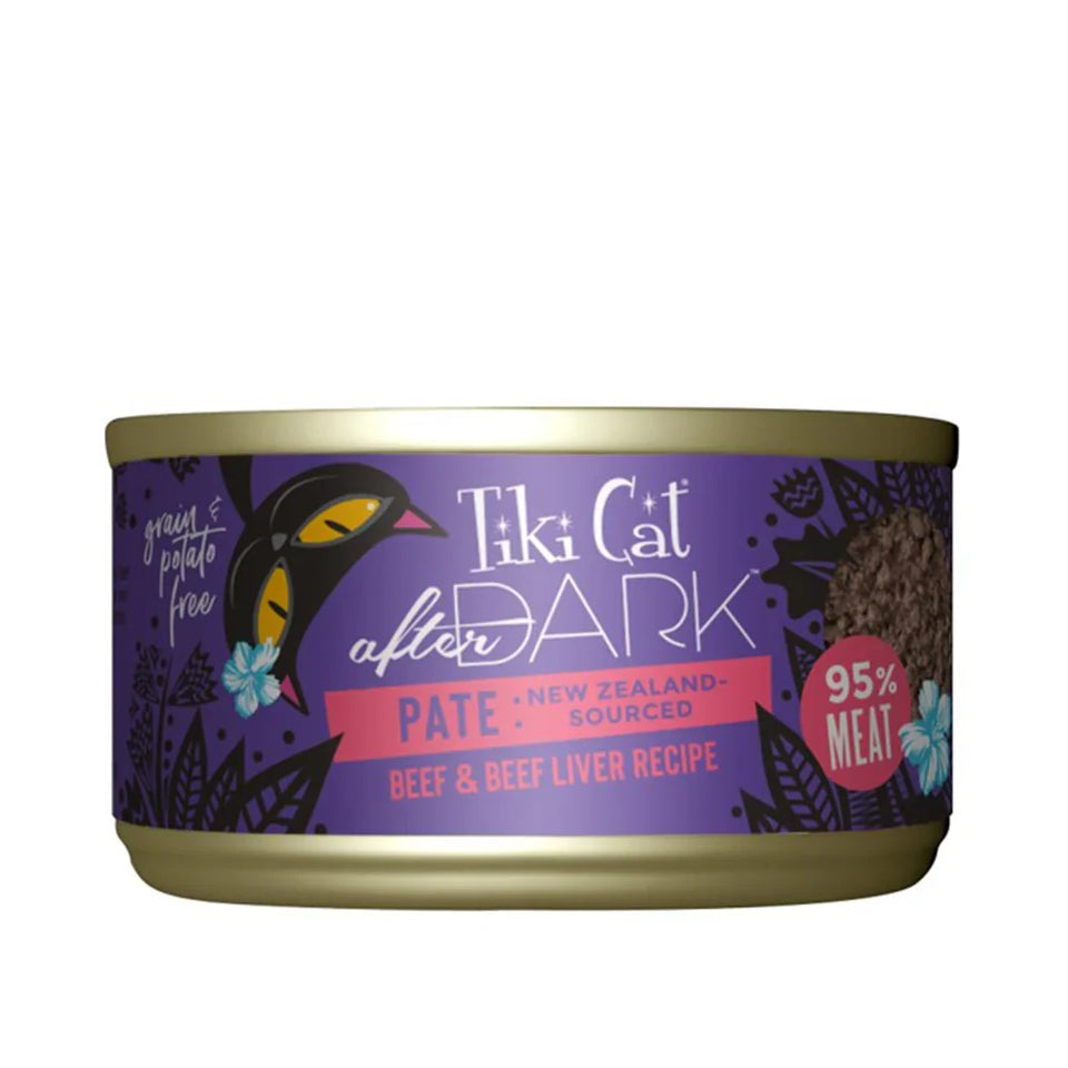 Tiki Pets Cat After Dark Beef Liver Pate 3 oz. 12 ct