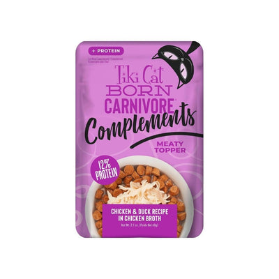 Tiki Cat Complements+ Chicken & Duck Cat Food Topper, 2.1 oz (12 ct)