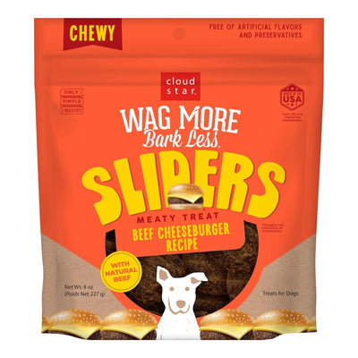 Cloudstar Wagmore Dog Sliders Grain-Free Beef Cheeseburger 8 oz