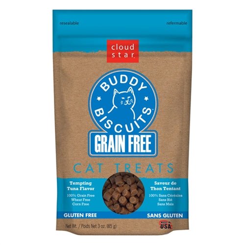 Cloud Star Grain - Free Buddy Biscuits With Tempting Tuna Cat Treats; 3oz. Bag - Pets Perfect