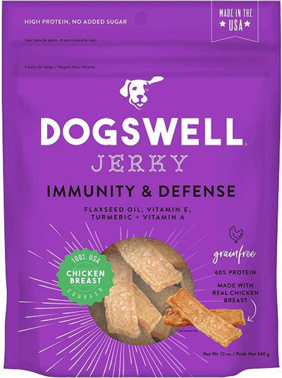Dogswell Immunity & Defense GF Chicken Breast Jerky Dog Treats 12 oz