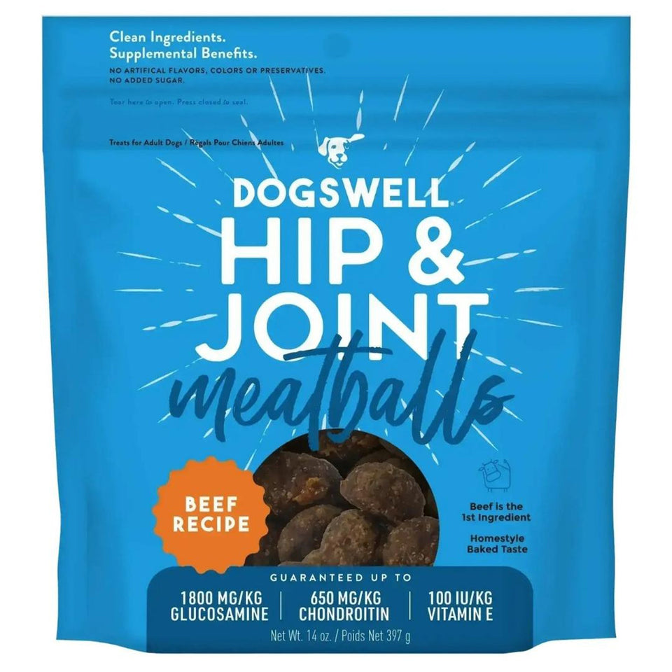 Dogswell Dog Hip & Joint Meatballs Grain-Free Beef, 14 oz