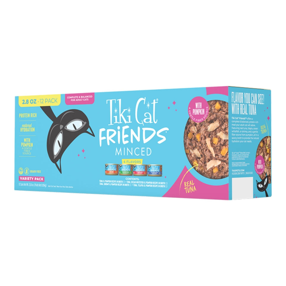 Tiki Pets Cat Friends Tuna Variety Pack 2.8oz. (Case of 12)