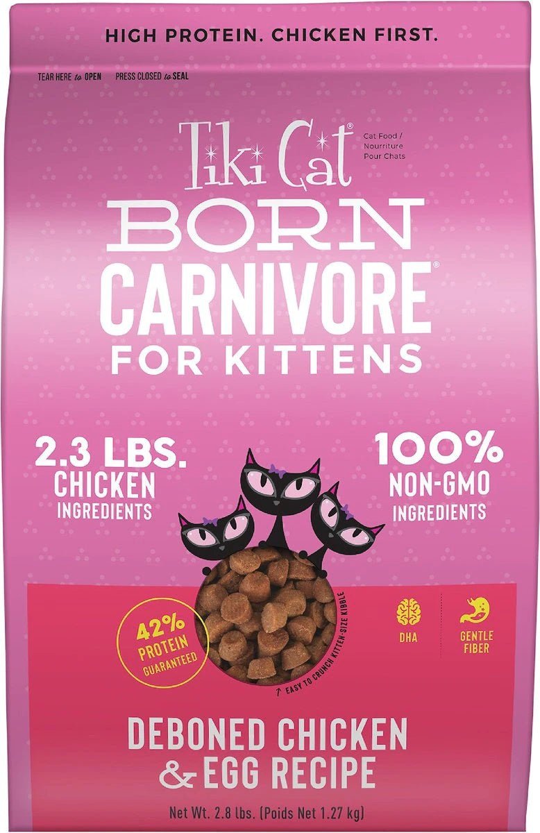 Tiki Pet Cat Carnivore Kitten Grain Free Chicken and Eggs 2.8lbs. - Pets Perfect