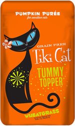 Tiki Pets Cat Tummy Topper Pumpkin Puree and Wheatgrass 1.5oz. (Case of 12) - Pets Perfect