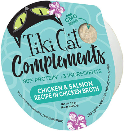 Tiki Pets Cat Complements Chicken and Salmon 2.1 oz. 8 ct
