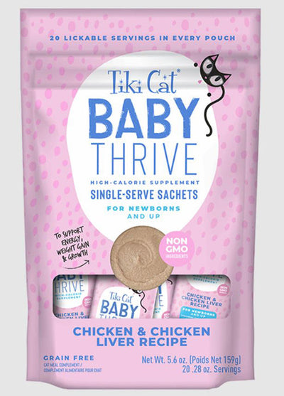 Tiki Pet Cat Thrive Kitten Chicken Liver 5.6 oz (8 per Pack)