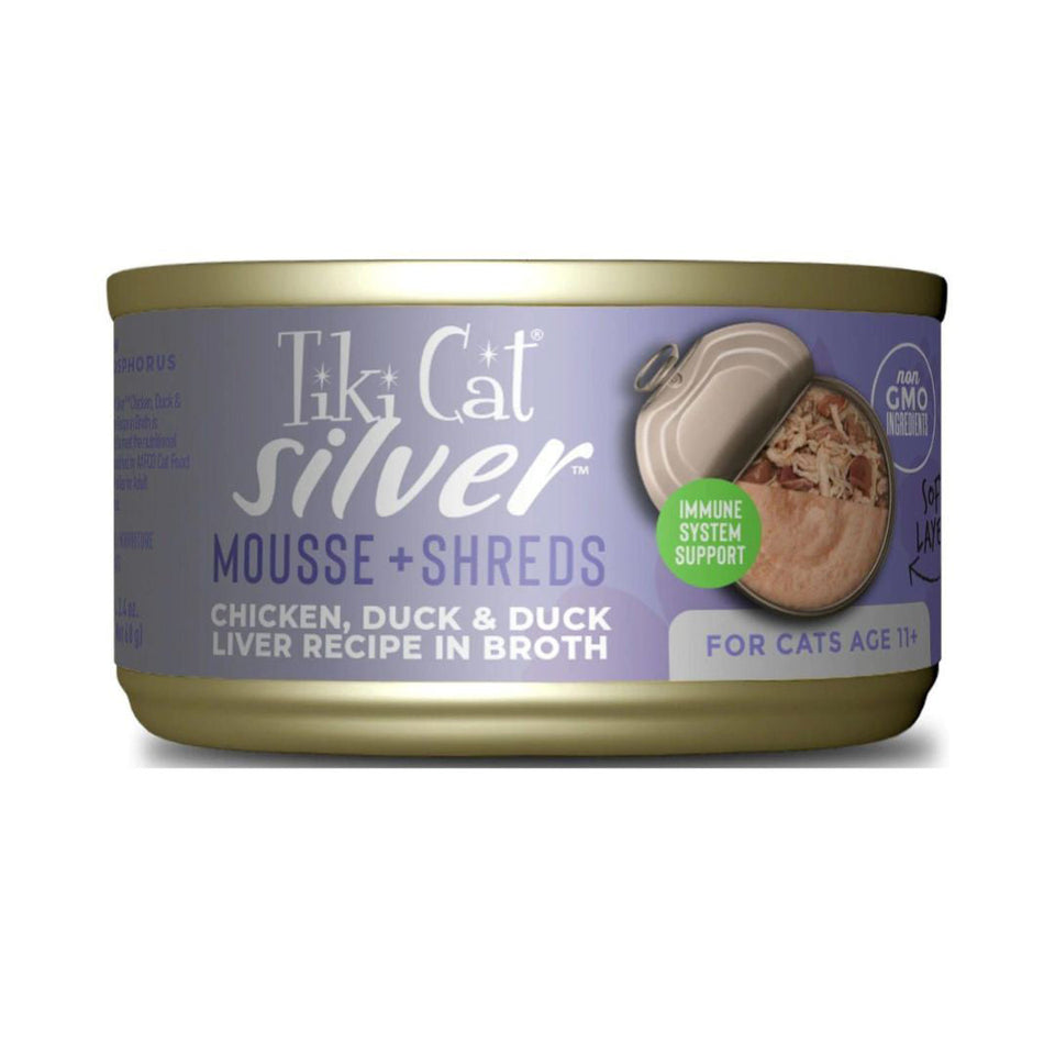 Tiki Pet Cat Silver Chicken and Duck 2.4 oz. 12 ct