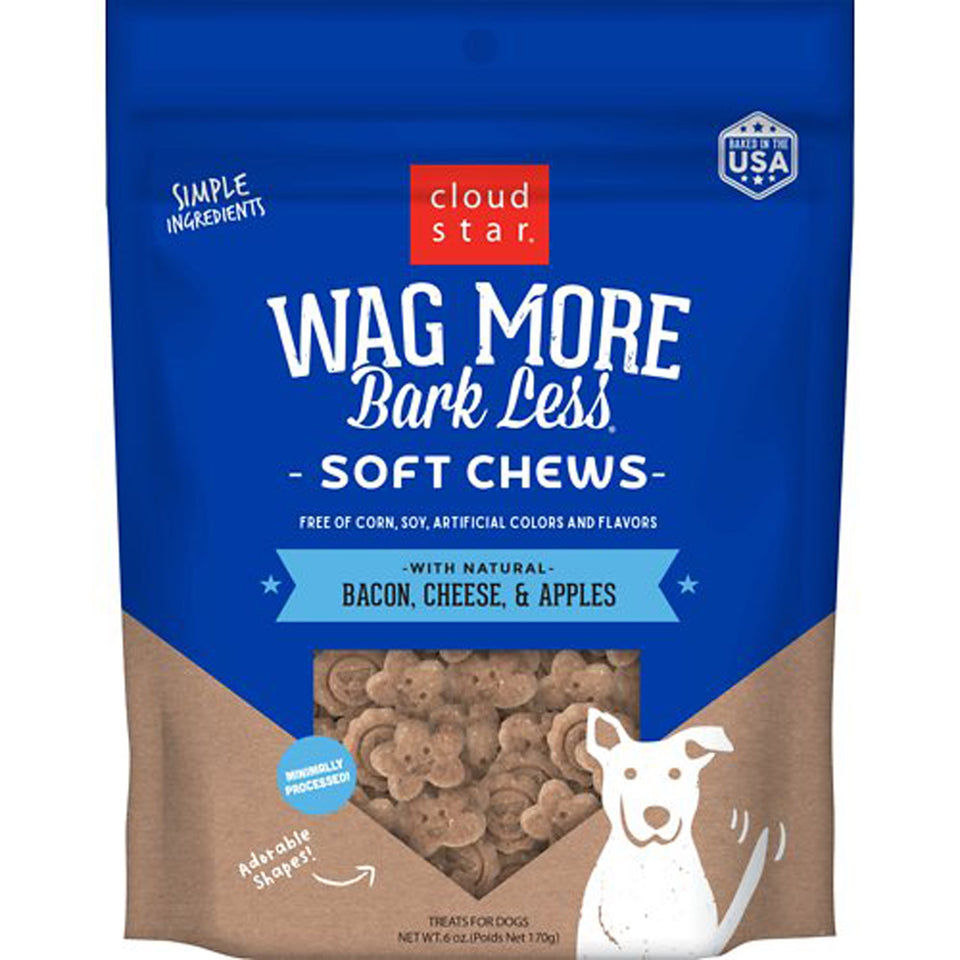 Cloudstar Wagmore Dog Soft And Chewy Bacon And Cheese 6 oz