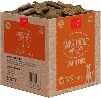 Cloud Star Wagmore Grain-Free Peanut Butter Apple Dog Treats 19 lb