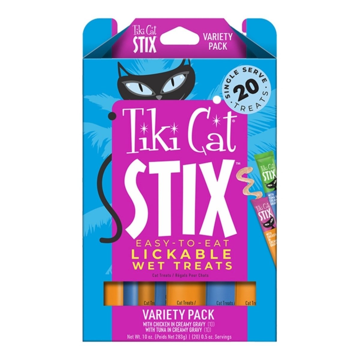 Tiki Pets Cat Stix .5oz. 20 Count Variety Pack - Pets Perfect