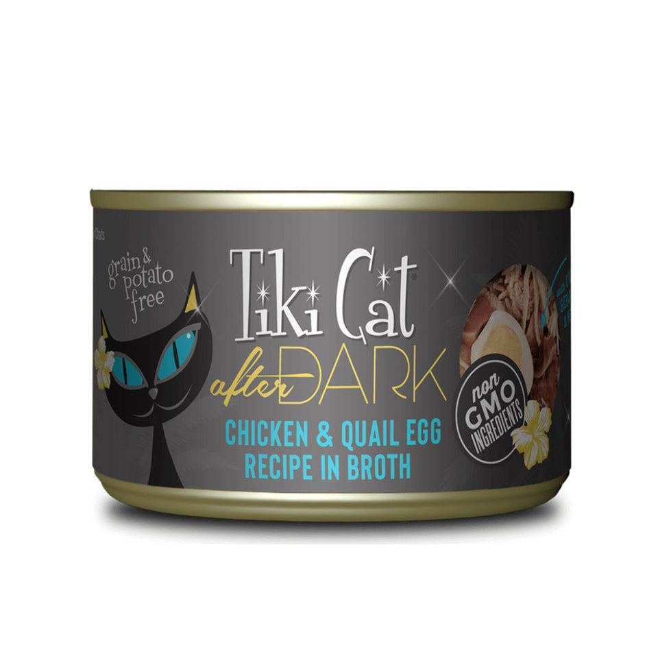 Tiki Cat After Dark Shredded Chicken & Quail Egg Wet Cat Food, 5.5 oz, 8 ct
