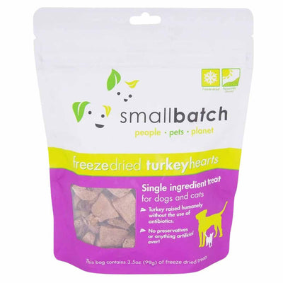 Small Batch Freeze-Dried Turkey Hearts, 3.5 oz