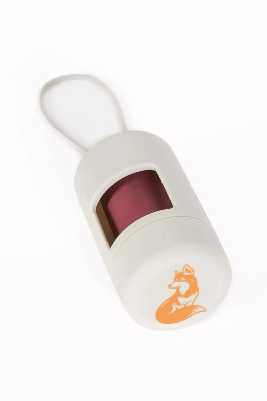 Aria Cloud White Waste Bag Dispenser - Clean Minimalist Leash-Attachable Dog Poop Bag Holder