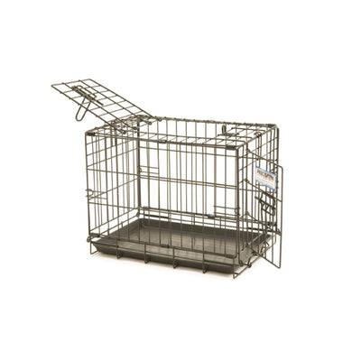 Precision Pet Products ProValu 2 Door Wire Dog Crate, Black, 30 in - Pets Perfect