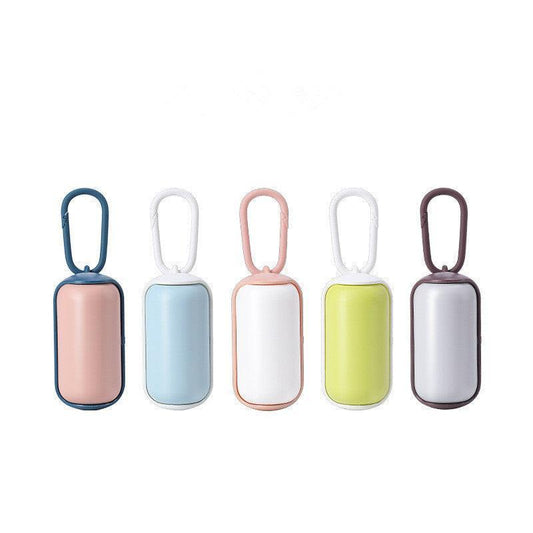 Portable Pet Waste Bag Dispenser - Compact Leash-Attachable Dog Poop Bag Holder