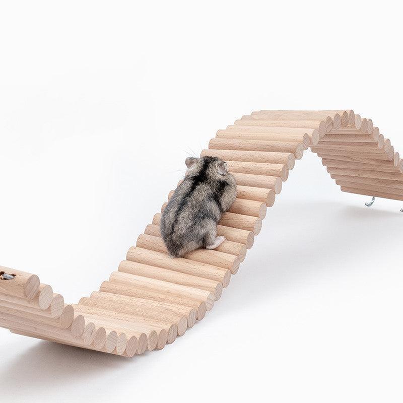 Beech Wood Hamster Swing Flexible Design Natural - Pets Perfect