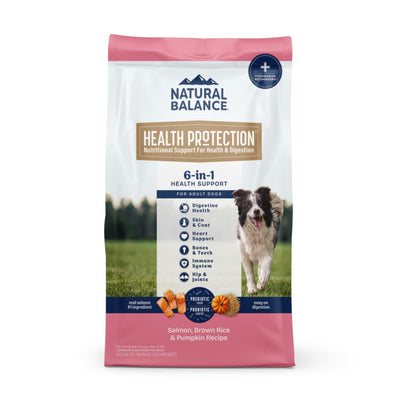 Natural Balance Pet Foods Health Protection Dry Dog Food Salmon, Brown Rice Pumpkin, 1ea/4 lb