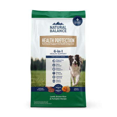 Natural Balance Pet Foods Health Protection Dry Dog Food Lamb, Rice Pumpkin, 1ea/4 lb